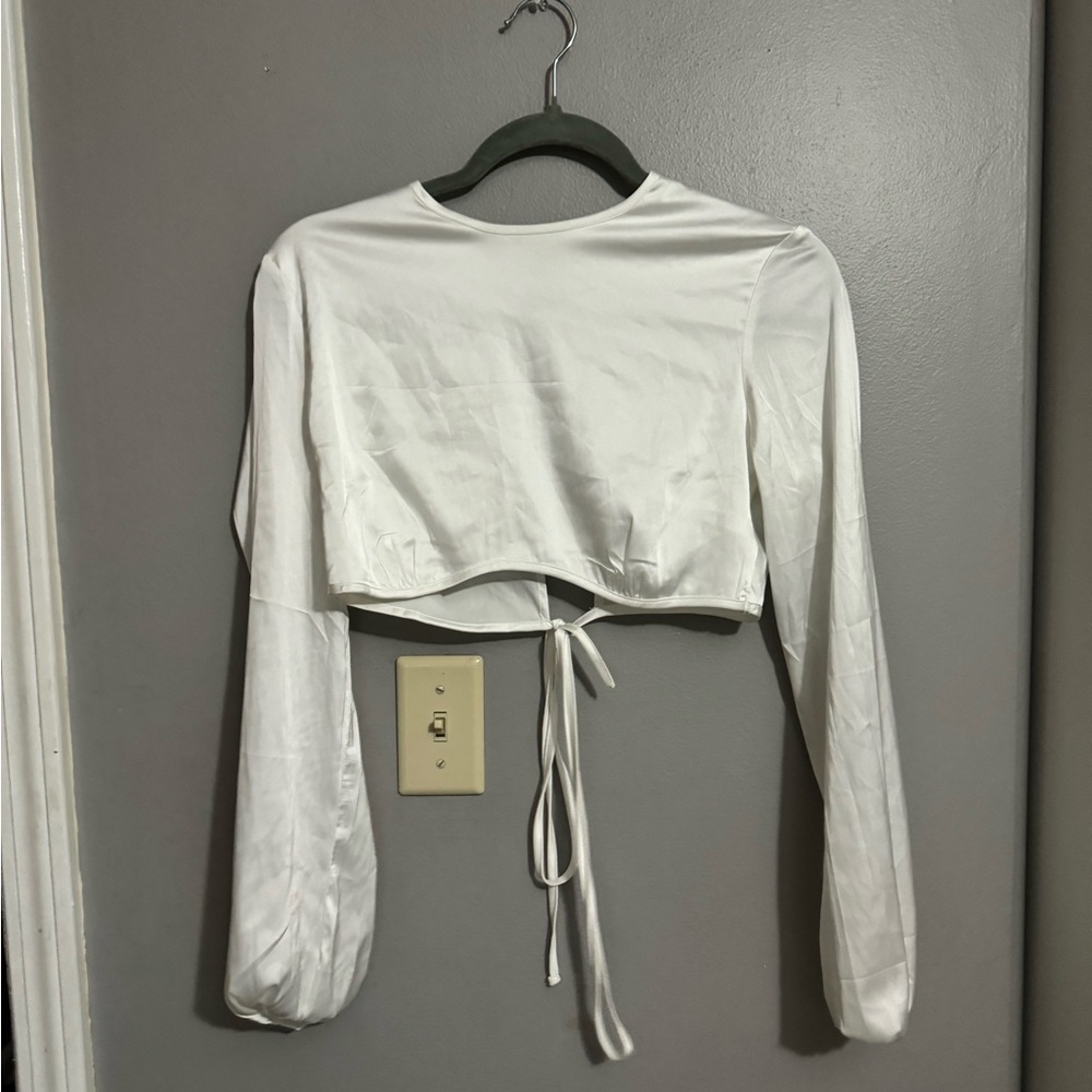 Silk blouse top